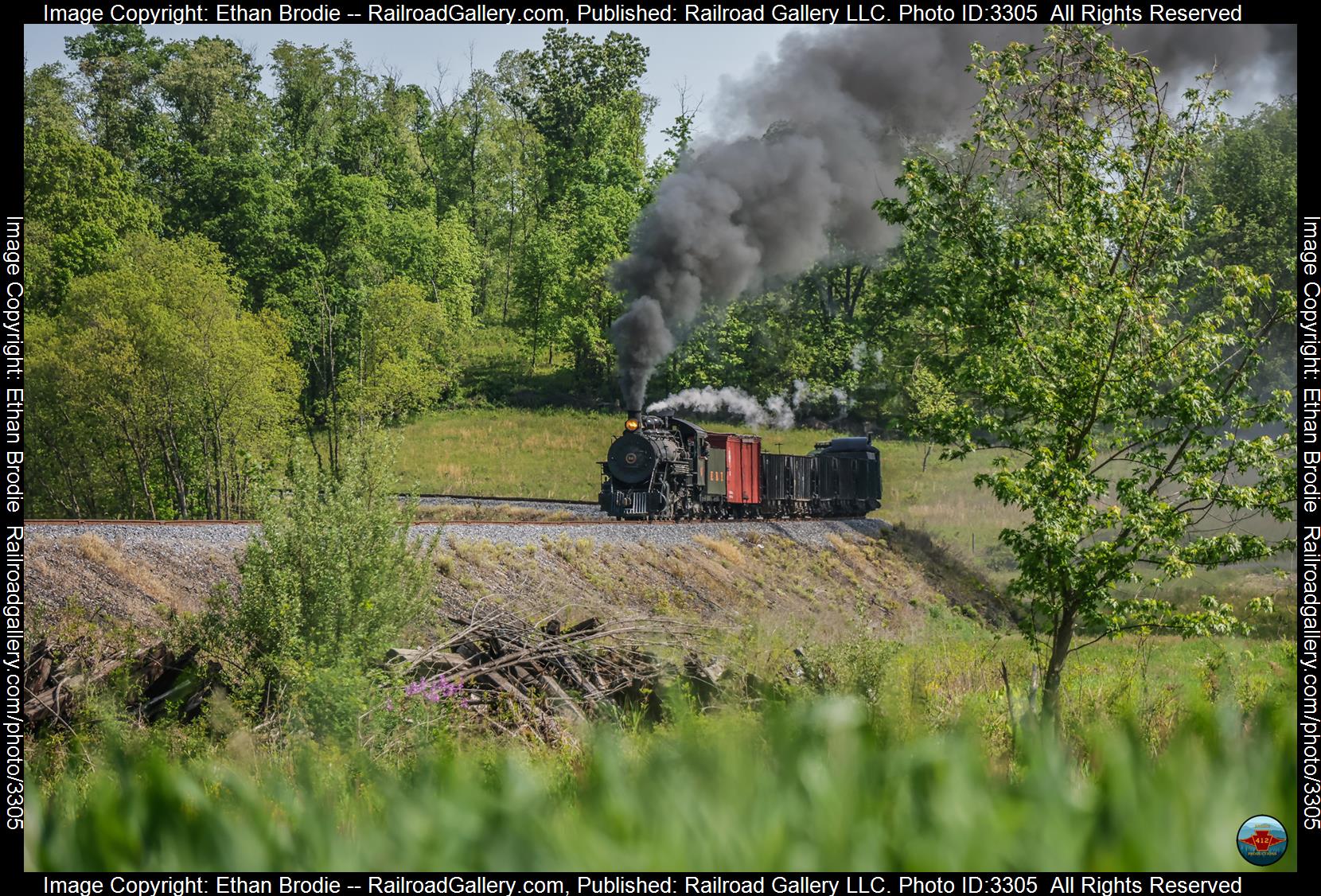 16 is a class 2-8-2 and  is pictured in Rockhill Furnace, Pennsylvania, United States.  This was taken along the N/A on the East Broad Top Railroas. Photo Copyright: Ethan Brodie uploaded to Railroad Gallery on 04/17/2024. This photograph of 16 was taken on Monday, May 15, 2023. All Rights Reserved. 